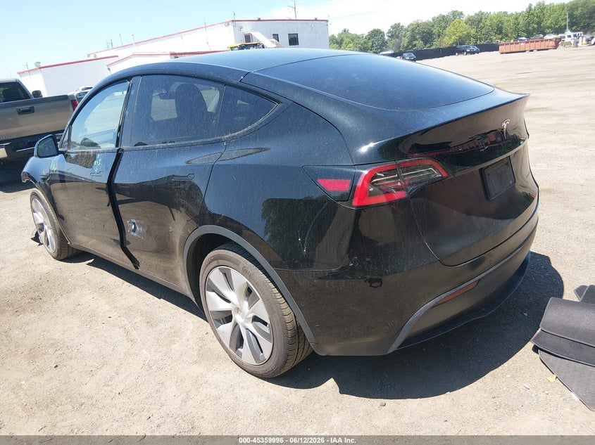2021 Tesla Model y VIN 5YJYGDEE5MF064634 IAAI salvage auction — LEFT FRONT, Salvage - Greater Than 75% (Maryland), sold $6,100 on 2026-07-08 (photo 3)