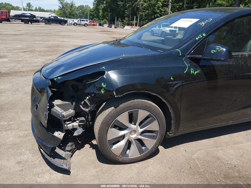 2021 Tesla Model y VIN 5YJYGDEE5MF064634 IAAI salvage auction — LEFT FRONT, Salvage - Greater Than 75% (Maryland), sold $6,100 on 2026-07-08 (photo 6)