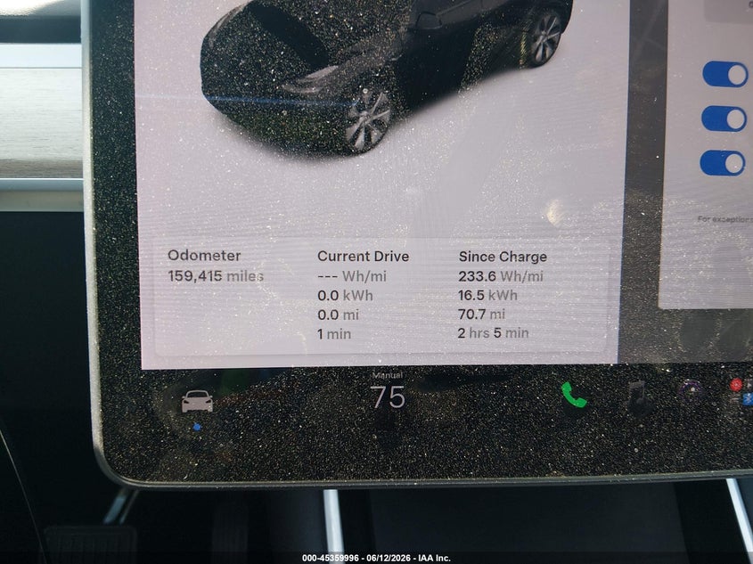 2021 Tesla Model y VIN 5YJYGDEE5MF064634 IAAI salvage auction — LEFT FRONT, Salvage - Greater Than 75% (Maryland), sold $6,100 on 2026-07-08 (photo 7)