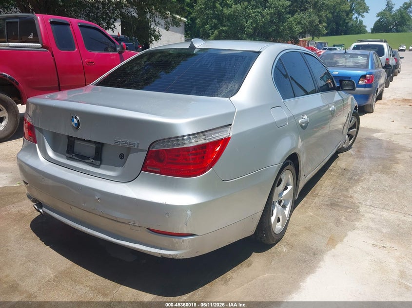 2008 BMW 5 series VIN WBANU53508CT07285 IAAI salvage auction — NORMAL WEAR, Clear (Florida), sold $300 on 2026-07-22 (photo 4)