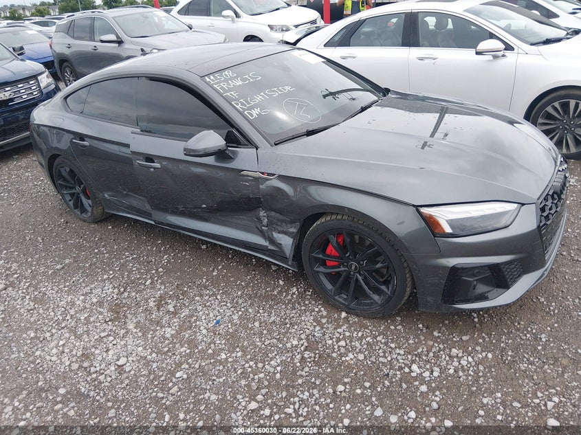 2024 Audi A5 VIN WAUDACF59RA108379 IAAI salvage auction — SIDE, Clear (Tennessee), sold $17,650 on 2026-08-27 (photo 1)