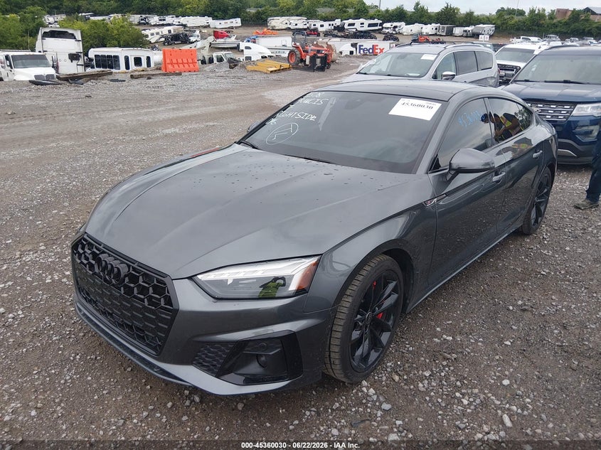 2024 Audi A5 VIN WAUDACF59RA108379 IAAI salvage auction — SIDE, Clear (Tennessee), sold $17,650 on 2026-08-27 (photo 2)