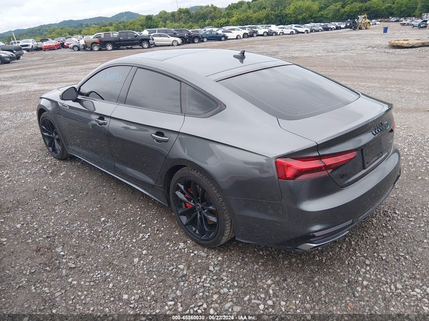 2024 Audi A5 VIN WAUDACF59RA108379 IAAI salvage auction — SIDE, Clear (Tennessee), sold $17,650 on 2026-08-27 (photo 3)