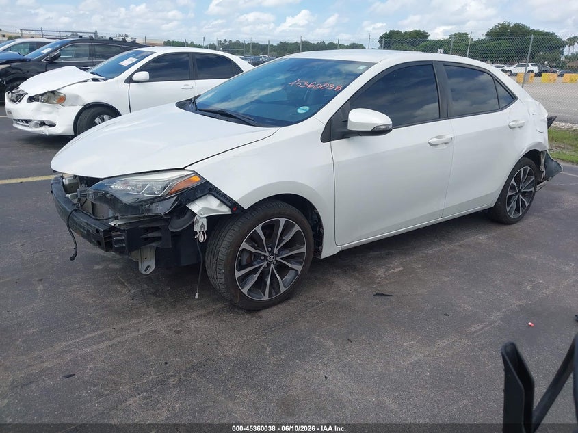 2019 Toyota Corolla VIN 5YFBURHE0KP863729 IAAI salvage auction — FRONT END, Rebuildable (Florida), sold $4,150 on 2026-07-30 (photo 2)