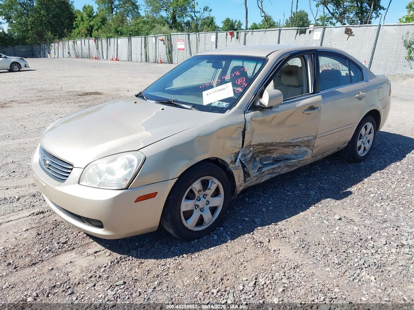 2007 Kia Optima VIN KNAGE123875121754 IAAI salvage auction — LEFT SIDE, Salvage (Pennsylvania), sold $75 on 2026-07-28 (photo 2)