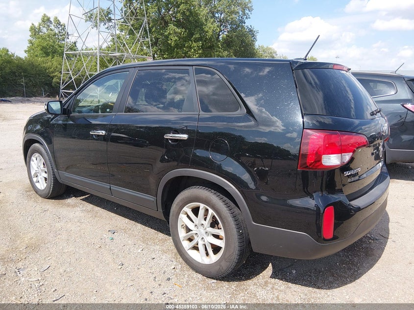 2014 Kia Sorento VIN 5XYKT3A6XEG469182 IAAI salvage auction — RIGHT SIDE, Clear (Indiana), sold $1,350 on 2026-07-19 (photo 3)