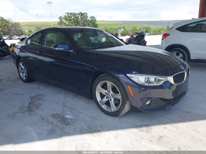2014 BMW 4er VIN WBA3N7C55EK221021 IAAI salvage auction — NORMAL WEAR, Clear (Florida), sold $1,225 on 2026-07-21 (photo 1)