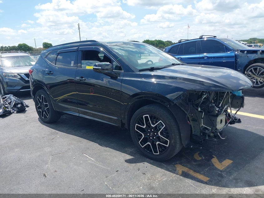 2023 Chevrolet Blazer VIN 3GNKBERS0PS222486 IAAI salvage auction — FRONT END, Rebuildable (Florida), sold $7,700 on 2026-07-30 (photo 1)