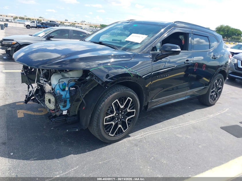 2023 Chevrolet Blazer VIN 3GNKBERS0PS222486 IAAI salvage auction — FRONT END, Rebuildable (Florida), sold $7,700 on 2026-07-30 (photo 2)