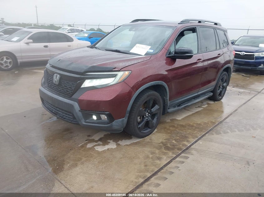 2019 Honda Passport VIN 5FNYF8H06KB008077 IAAI salvage auction — HAIL, Original (Texas), sold $8,525 on 2026-08-28 (photo 2)