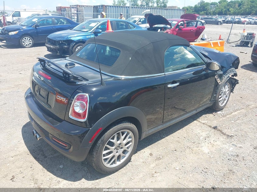 2015 Mini Roadster VIN WMWSY3C56FT595368 IAAI salvage auction — FRONT END, Clear (Tennessee), sold $1,300 on 2026-07-09 (photo 4)
