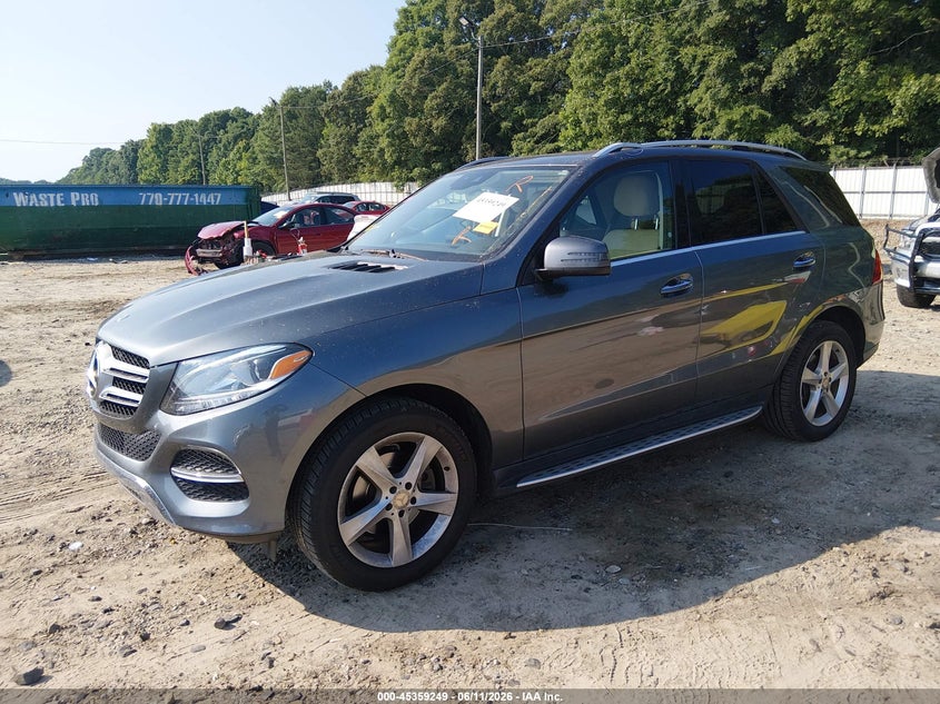 2017 Mercedes-benz Gle VIN 4JGDA5JB8HA837687 IAAI salvage auction — ROOF, Salvage (Georgia), sold $5,500 on 2026-07-17 (photo 2)