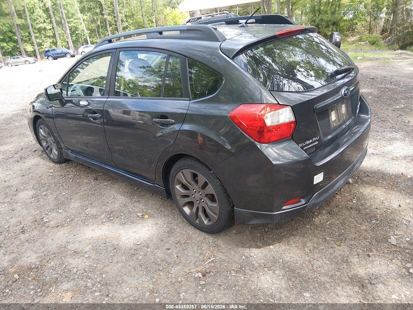 2012 Subaru Impreza VIN JF1GPAL65CH201386 IAAI salvage auction — NORMAL WEAR, Clear (Pennsylvania), sold $500 on 2026-07-07 (photo 3)