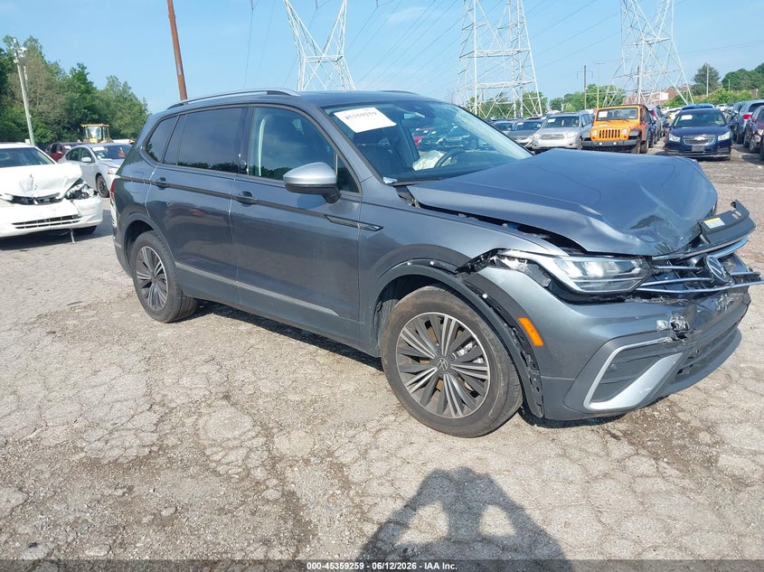 2024 Volkswagen Tiguan VIN 3VVTB7AX9RM232555 IAAI salvage auction — FRONT END, Salvage Title, sold $6,300 on 2026-07-19 (photo 1)