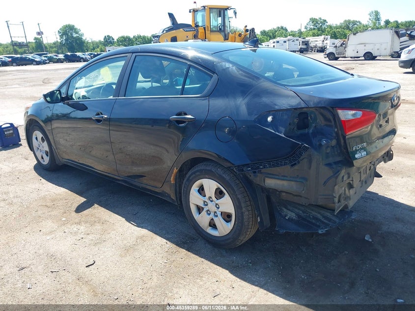 2016 Kia Forte VIN KNAFX4A60G5574432 IAAI salvage auction — REAR END, Clear (Indiana), sold $1,150 on 2026-07-28 (photo 3)