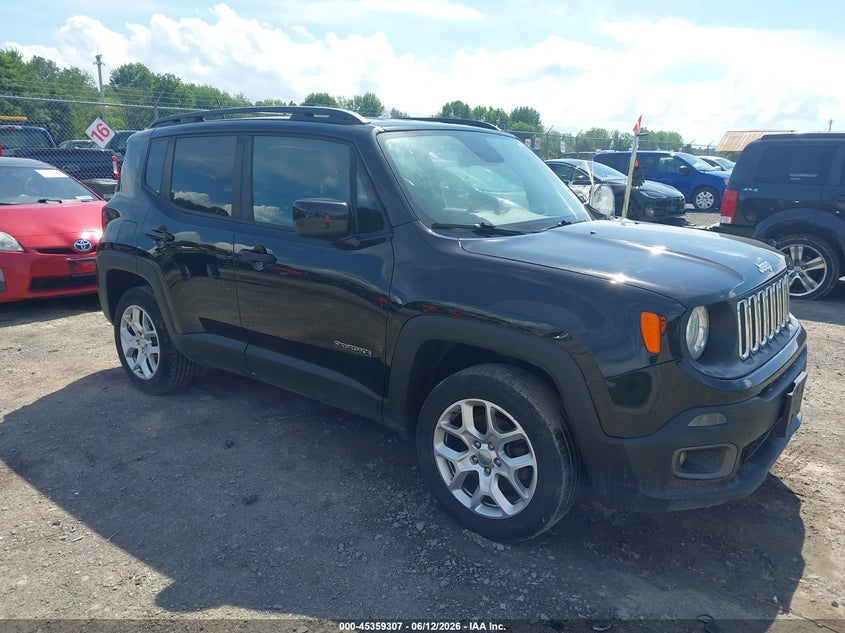2017 Jeep Renegade VIN ZACCJBBB5HPF49395 IAAI salvage auction — FRONT END, Mv-907A (New York), sold $1,300 on 2026-07-09 (photo 1)