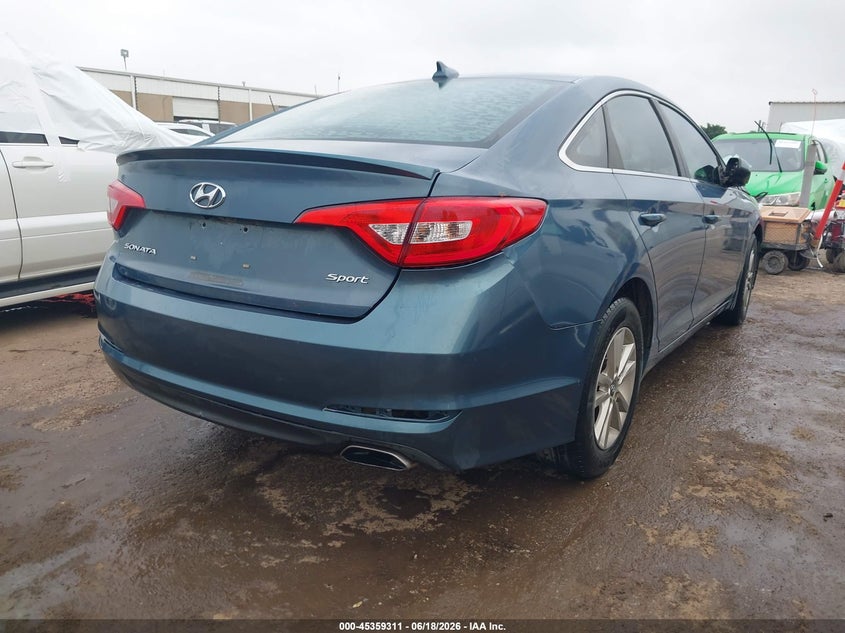2015 Hyundai Sonata VIN 5NPE24AF4FH175812 IAAI salvage auction — FRONT END, Clear (Oklahoma), sold $2,150 on 2026-08-30 (photo 4)