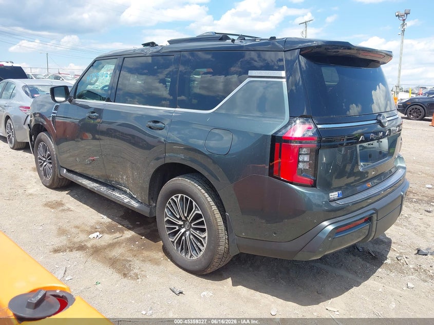 2025 Nissan Armada VIN JN8AY3EB2S9102945 IAAI salvage auction — ROOF, Salvage (Tennessee), sold $43,500 on 2026-07-20 (photo 3)