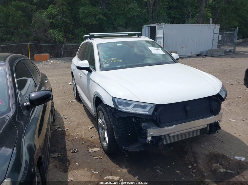 2018 Audi Q5 VIN WA1BNAFY5J2248144 IAAI salvage auction — FRONT & REAR, Salvage Title, sold $9,000 on 2026-07-24 (photo 1)
