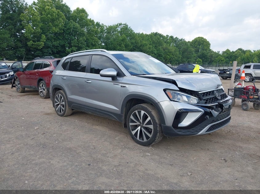 2024 Volkswagen Taos VIN 3VVEX7B21RM089159 IAAI salvage auction — FRONT END, Clear (Tennessee), sold $7,300 on 2026-07-22 (photo 1)