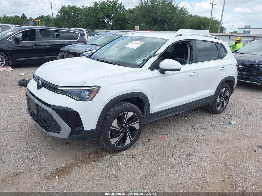 2026 Volkswagen Taos VIN 3VVUC7B20TM048469 IAAI salvage auction — LEFT SIDE, Enterprise Vehicles Clear Only (Colorado), sold $17,300 on 2026-07-09 (photo 2)