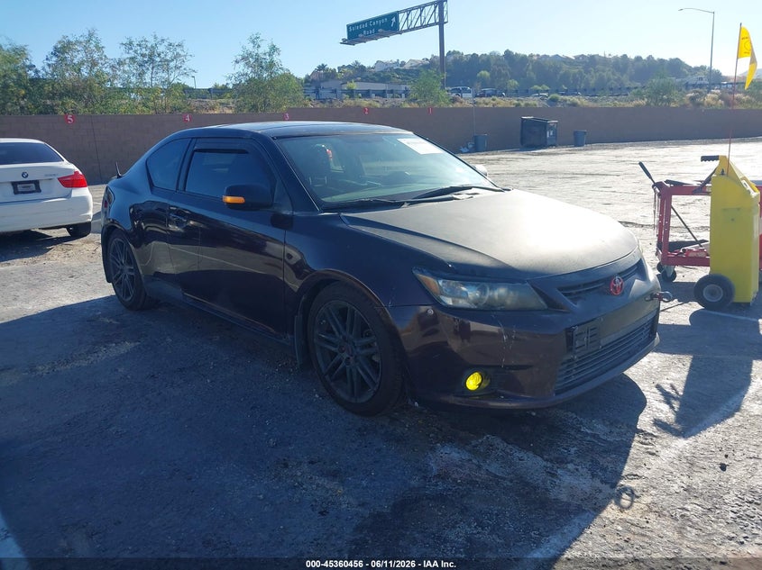 2013 Scion Tc VIN JTKJF5C74D3053094 IAAI salvage auction — LEFT SIDE, Salvage Title, sold $725 on 2026-07-22 (photo 1)