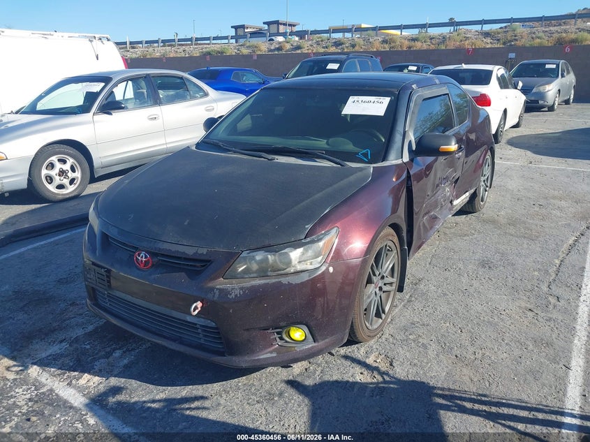 2013 Scion Tc VIN JTKJF5C74D3053094 IAAI salvage auction — LEFT SIDE, Salvage Title, sold $725 on 2026-07-22 (photo 2)