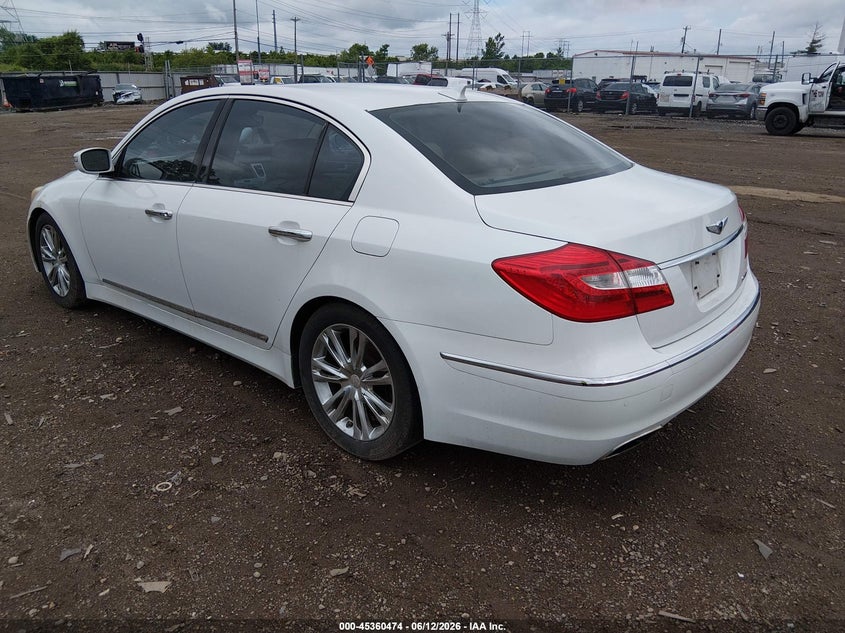 2012 Hyundai Genesis VIN KMHGC4DF6CU163868 IAAI salvage auction — RIGHT SIDE, Salvage (Ohio), sold $325 on 2026-07-16 (photo 3)