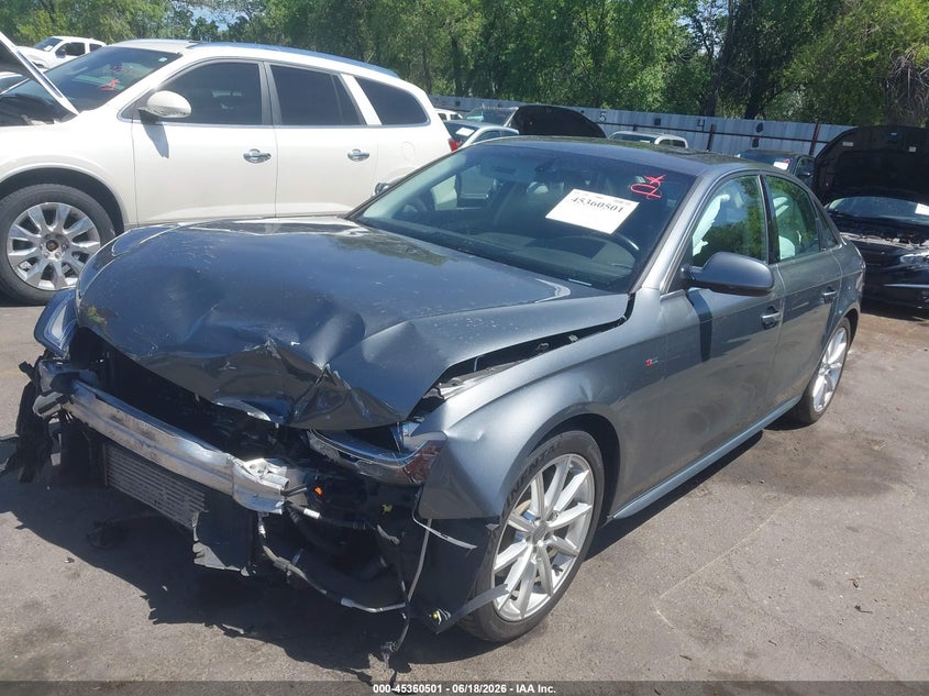 2015 Audi A4 VIN WAUFFAFL8FA081099 IAAI salvage auction — FRONT END, Salvage Title, sold $1,050 on 2026-08-06 (photo 2)