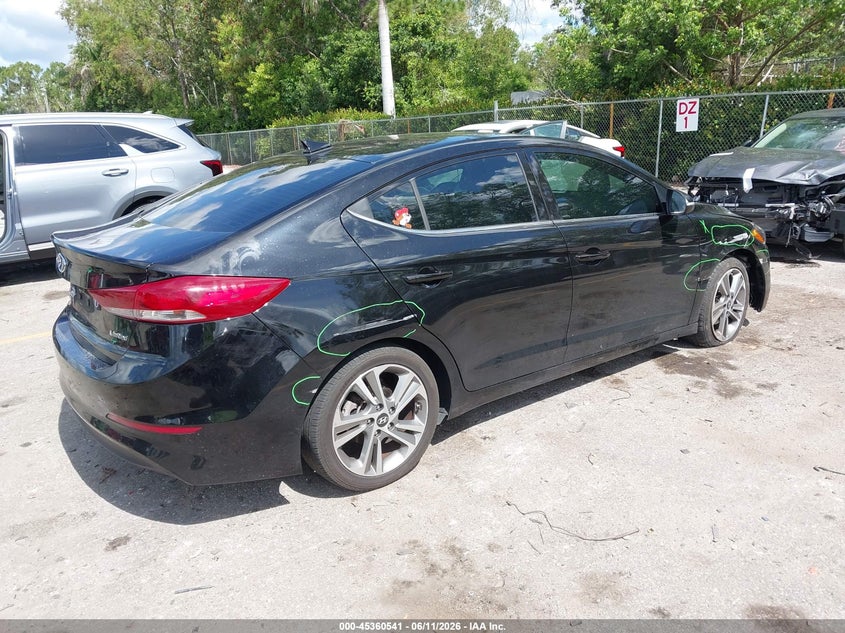 2018 Hyundai Elantra VIN KMHD84LF2JU574249 IAAI salvage auction — SIDE, Rebuildable (Florida), sold $3,000 on 2026-07-20 (photo 4)