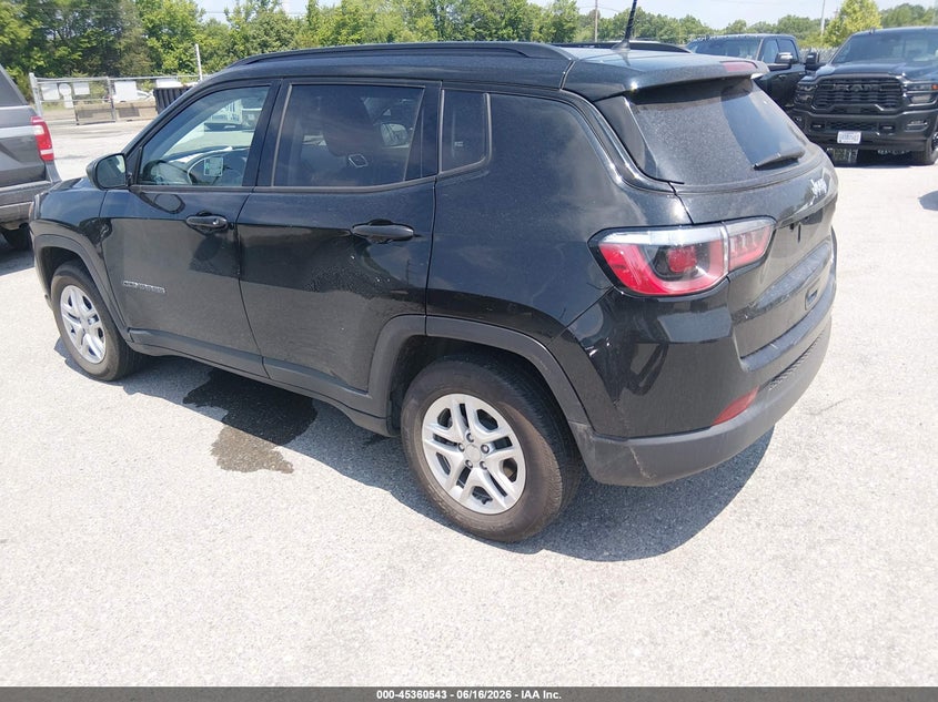 2018 Jeep Compass VIN 3C4NJCABXJT357839 IAAI salvage auction — NORMAL WEAR, SF97 (Maryland), sold $325 on 2026-07-21 (photo 3)