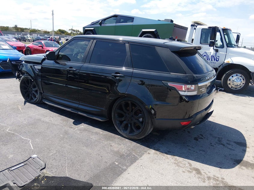 2015 Land rover Range rover sport VIN SALWR2VF7FA536545 IAAI salvage auction — LEFT FRONT, Rebuildable (Florida), sold $1,050 on 2026-07-09 (photo 3)