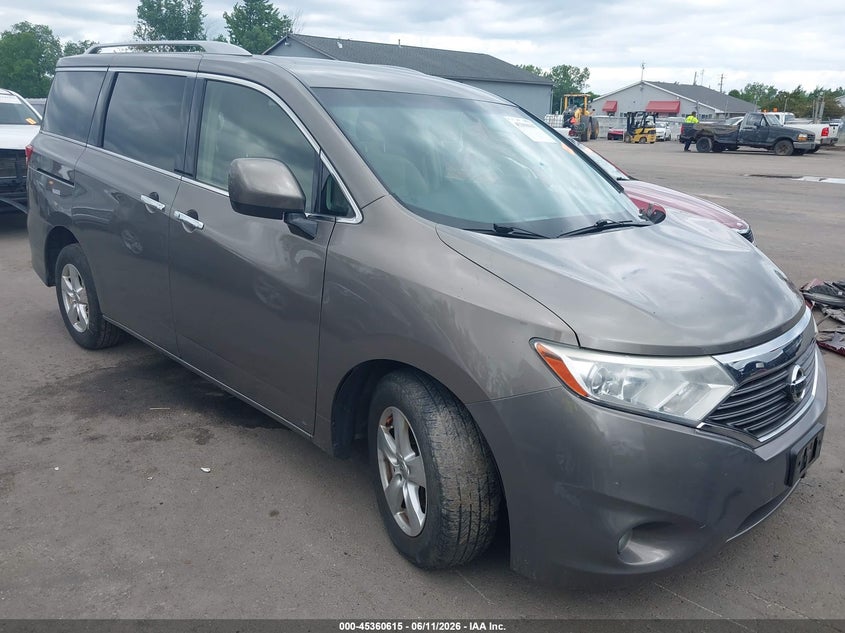 2016 Nissan Quest VIN JN8AE2KP7G9153805 IAAI salvage auction — LEFT FRONT, Salvage (Ohio), sold $300 on 2026-07-28 (photo 1)