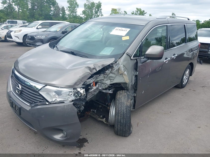 2016 Nissan Quest VIN JN8AE2KP7G9153805 IAAI salvage auction — LEFT FRONT, Salvage (Ohio), sold $300 on 2026-07-28 (photo 2)