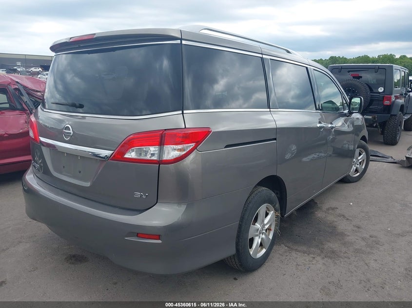 2016 Nissan Quest VIN JN8AE2KP7G9153805 IAAI salvage auction — LEFT FRONT, Salvage (Ohio), sold $300 on 2026-07-28 (photo 4)