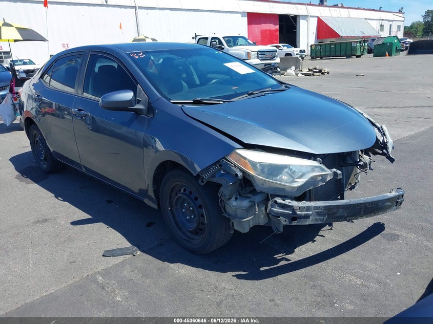 2014 Toyota Corolla VIN 5YFBURHEXEP168324 IAAI salvage auction — FRONT END, Salvage (Oregon), sold $1,250 on 2026-07-30 (photo 1)