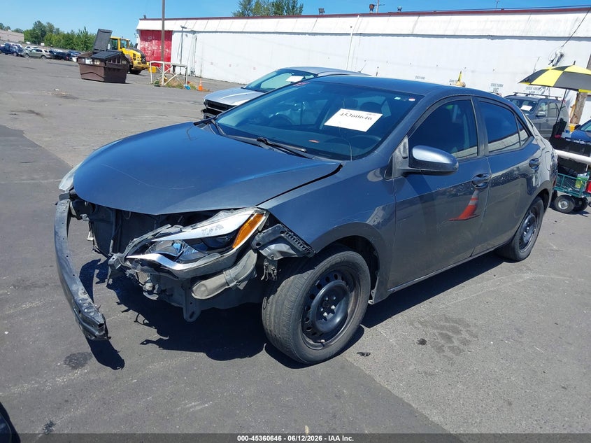 2014 Toyota Corolla VIN 5YFBURHEXEP168324 IAAI salvage auction — FRONT END, Salvage (Oregon), sold $1,250 on 2026-07-30 (photo 2)