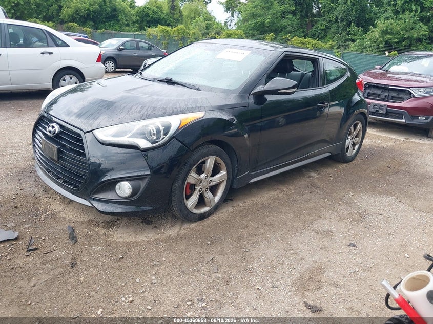 2015 Hyundai Veloster VIN KMHTC6AEXFU228831 IAAI salvage auction — NORMAL WEAR, Clear-Dealer Only (Maryland), sold $875 on 2026-07-09 (photo 2)