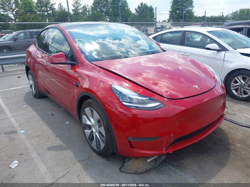 2023 Tesla Model y VIN 7SAYGDEE1PA124008 IAAI salvage auction — FRONT END, Salvage (Idaho), sold $16,000 on 2026-07-30 (photo 1)