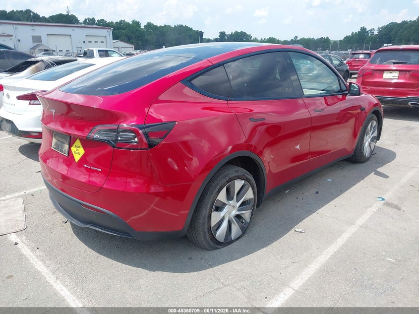 2023 Tesla Model y VIN 7SAYGDEE1PA124008 IAAI salvage auction — FRONT END, Salvage (Idaho), sold $16,000 on 2026-07-30 (photo 4)