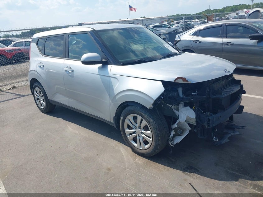 2020 Kia Soul VIN KNDJ23AU2L7103420 IAAI salvage auction — FRONT END, Salvage (North Carolina), sold $2,825 on 2026-07-08 (photo 1)