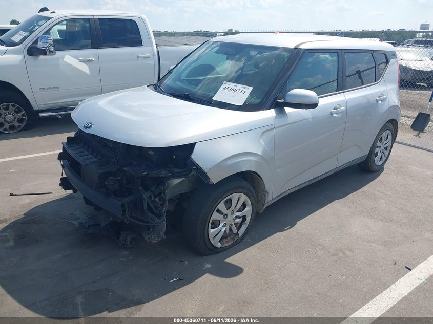 2020 Kia Soul VIN KNDJ23AU2L7103420 IAAI salvage auction — FRONT END, Salvage (North Carolina), sold $2,825 on 2026-07-08 (photo 2)