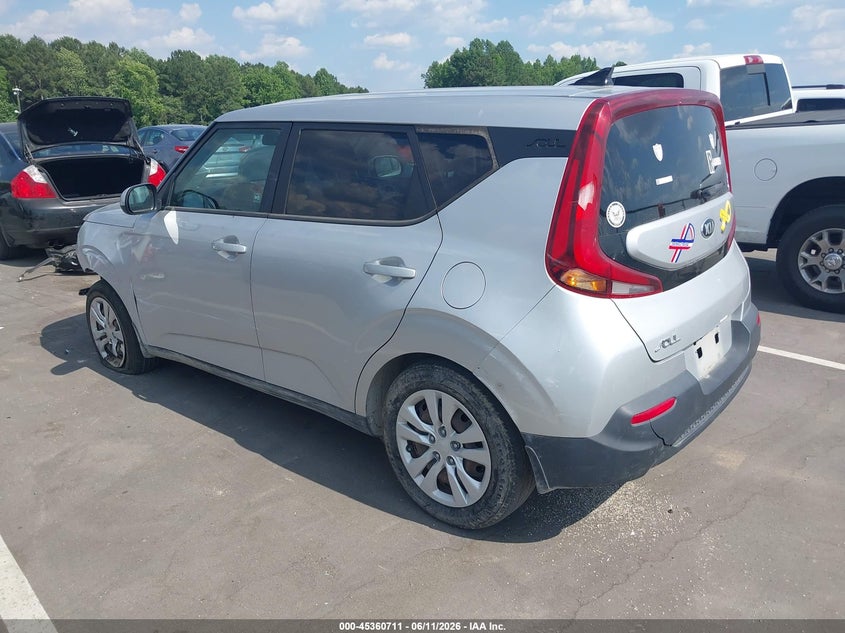 2020 Kia Soul VIN KNDJ23AU2L7103420 IAAI salvage auction — FRONT END, Salvage (North Carolina), sold $2,825 on 2026-07-08 (photo 3)