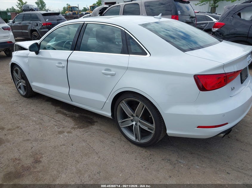 2016 Audi A3 VIN WAUC7GFF0G1020733 IAAI salvage auction — FRONT END, Clear (Michigan), sold $2,100 on 2026-07-30 (photo 3)