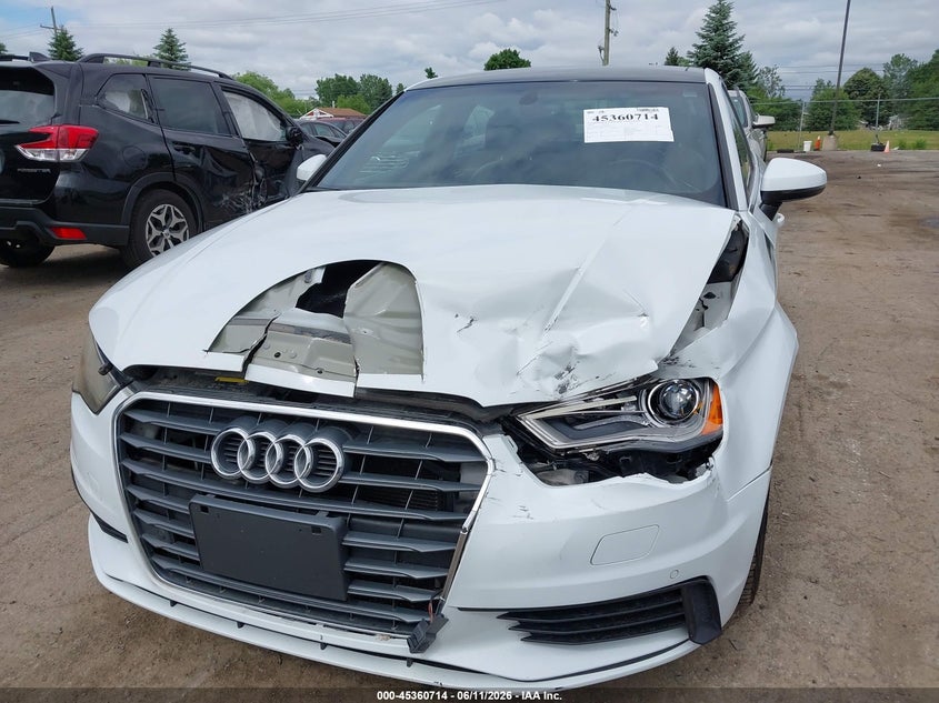 2016 Audi A3 VIN WAUC7GFF0G1020733 IAAI salvage auction — FRONT END, Clear (Michigan), sold $2,100 on 2026-07-30 (photo 6)