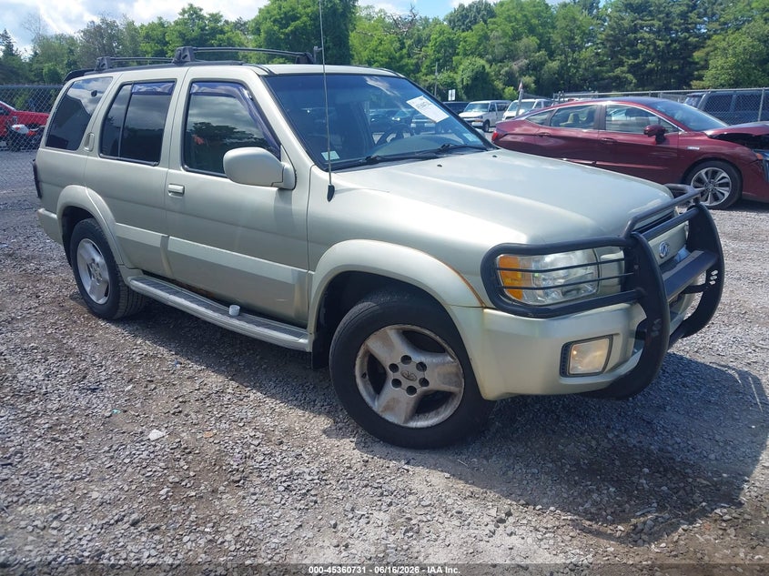 2001 Infiniti Qx4 VIN JNRDR09Y41W214956 IAAI salvage auction — NORMAL WEAR, Clear (New York), sold $325 on 2026-07-28 (photo 1)