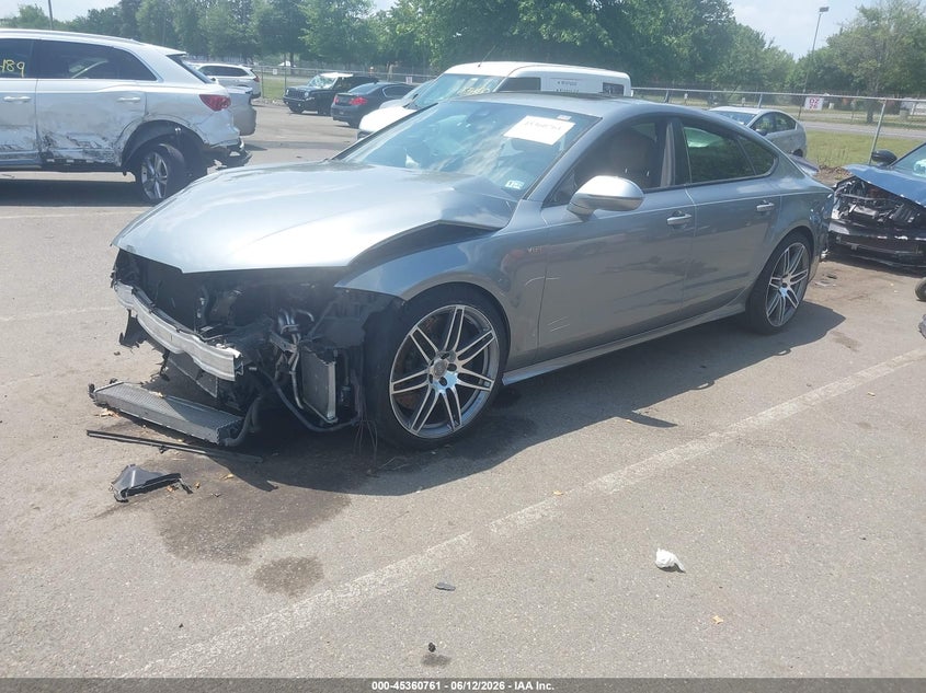2014 Audi S7 VIN WAUW2AFC7EN085826 IAAI salvage auction — FRONT END, Salvage Title, sold $2,350 on 2026-07-27 (photo 2)