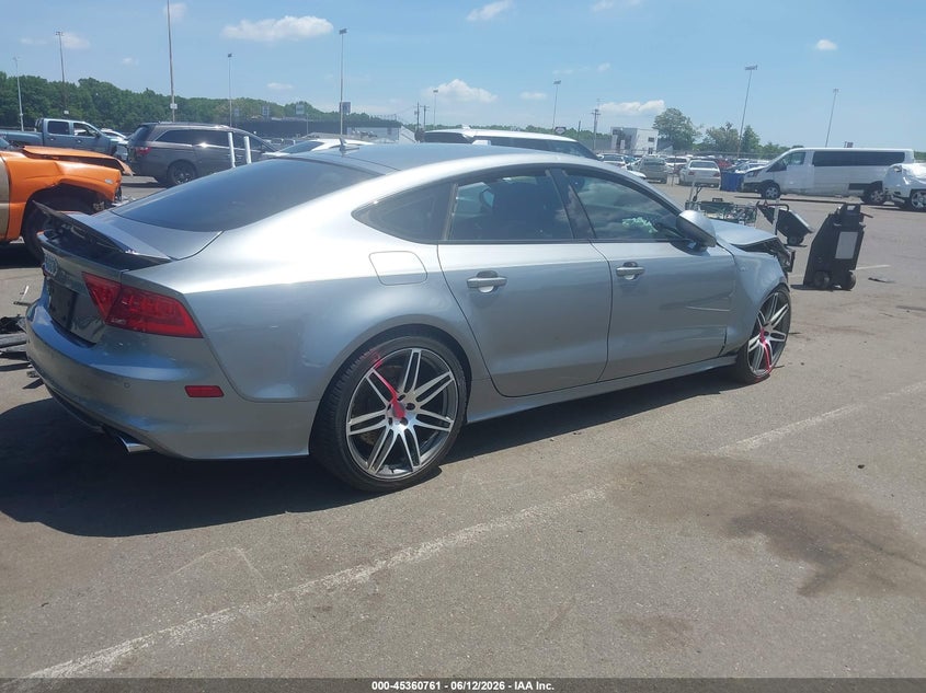 2014 Audi S7 VIN WAUW2AFC7EN085826 IAAI salvage auction — FRONT END, Salvage Title, sold $2,350 on 2026-07-27 (photo 4)