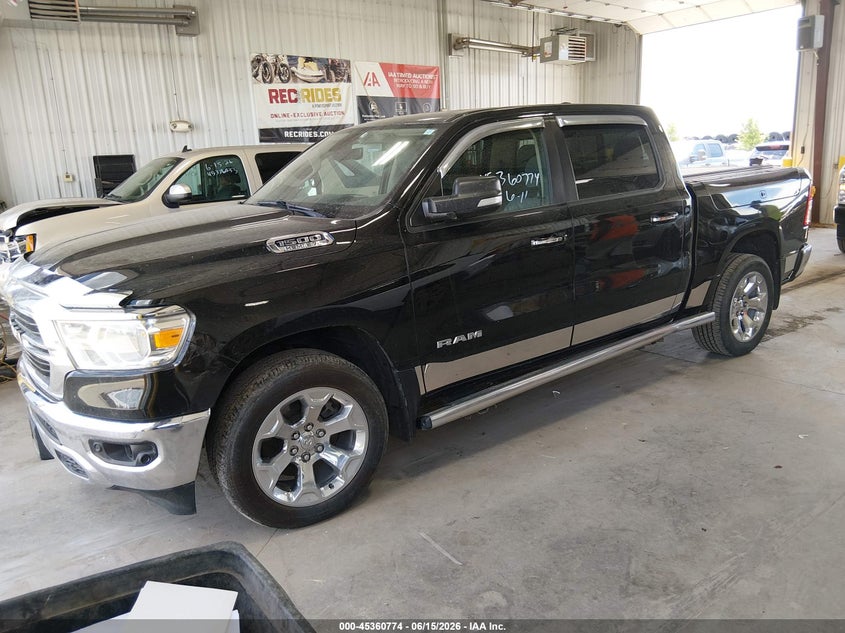 2019 Ram 1500 VIN 1C6SRFFT1KN783572 IAAI salvage auction — RIGHT SIDE, Salvage (North Dakota), sold $7,900 on 2026-08-01 (photo 2)