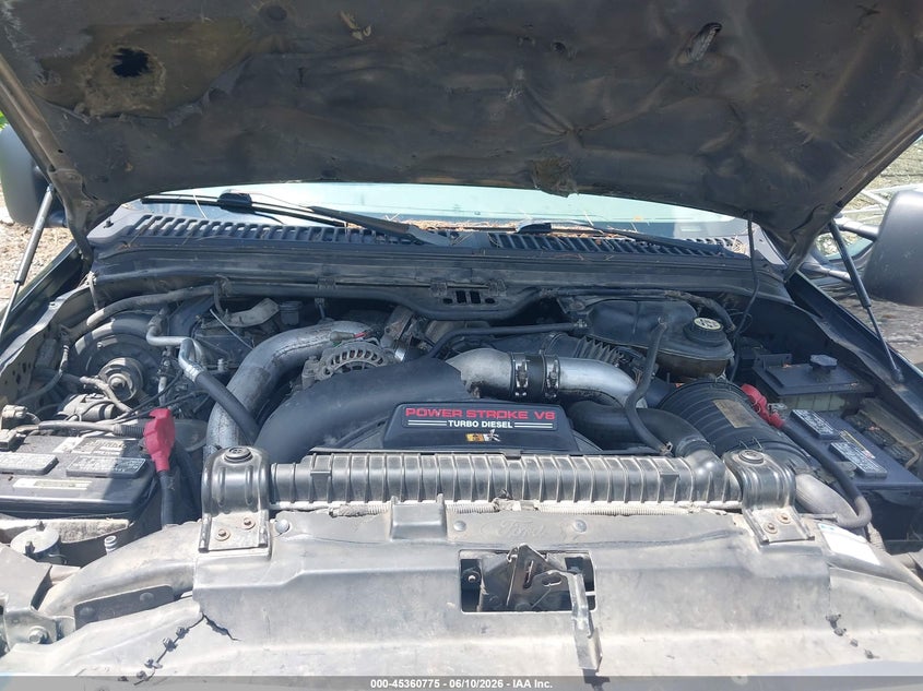 2004 Ford F350 VIN 1FTWW33P64EA19292 IAAI salvage auction — NORMAL WEAR, Clear (Indiana), sold $725 on 2026-07-08 (photo 9)